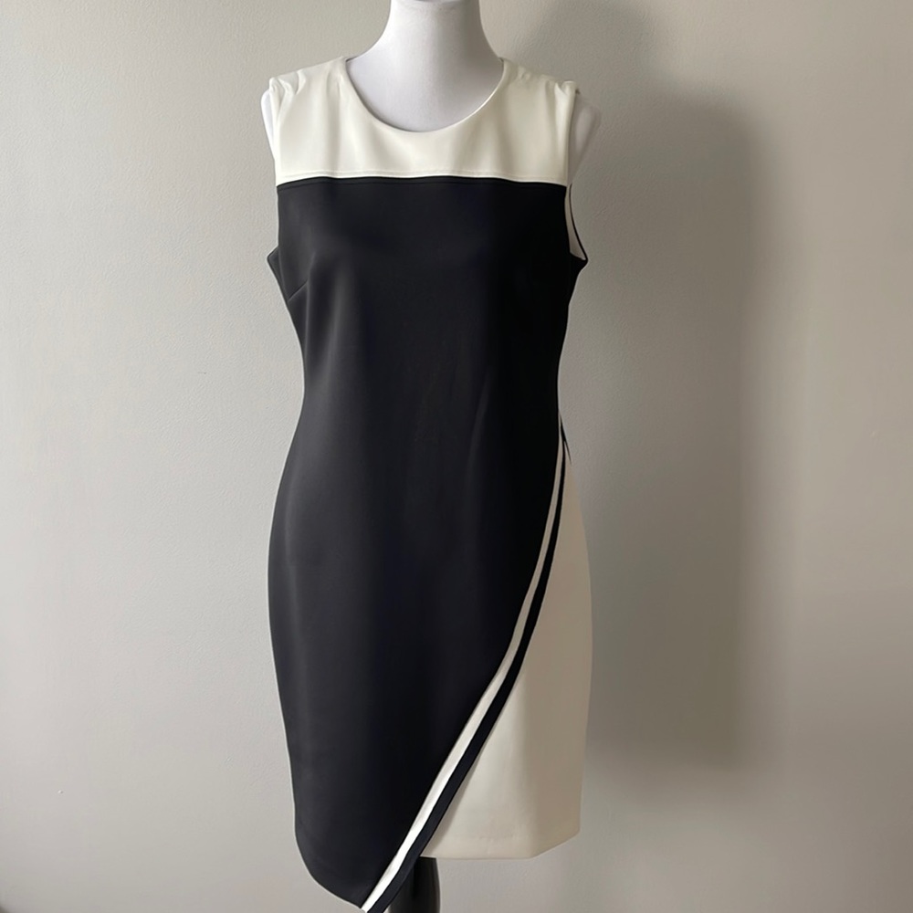 Tommy Hilfiger Scuba Sheath Size 12